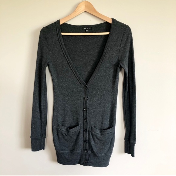Aritzia Sweaters - Aritzia Talula Dark Gray Cardigan w/ Pockets